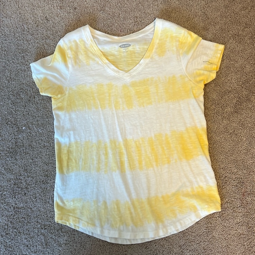 Yellow and White striped shirt